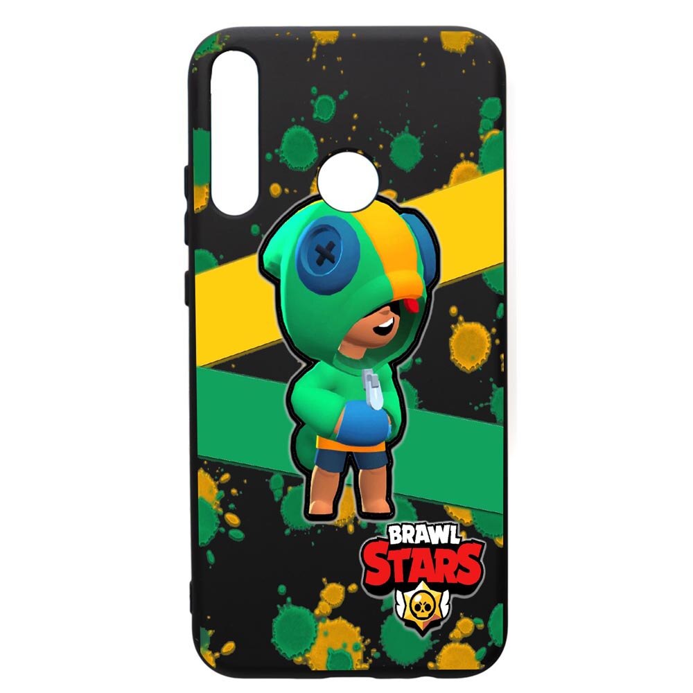 Husa de protectie Huawei P40 Lite E / Y7p, Brawl Stars Leon, silicon, cu interiorul din material textil, protectie camera, PB647
