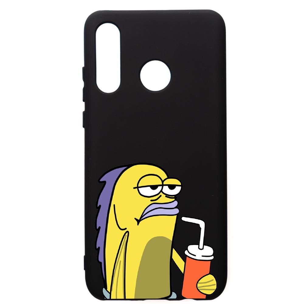 Husa de protectie Huawei P30 Lite, Meme, silicon, cu interiorul din material textil, protectie camera, PB652