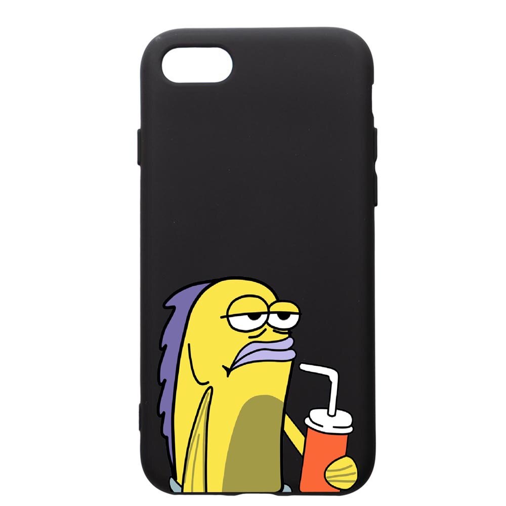 Husa de protectie Apple iPhone SE 2 / iPhone 8 / iPhone 7, Meme, silicon, cu interiorul din material textil, protectie camera, PB652