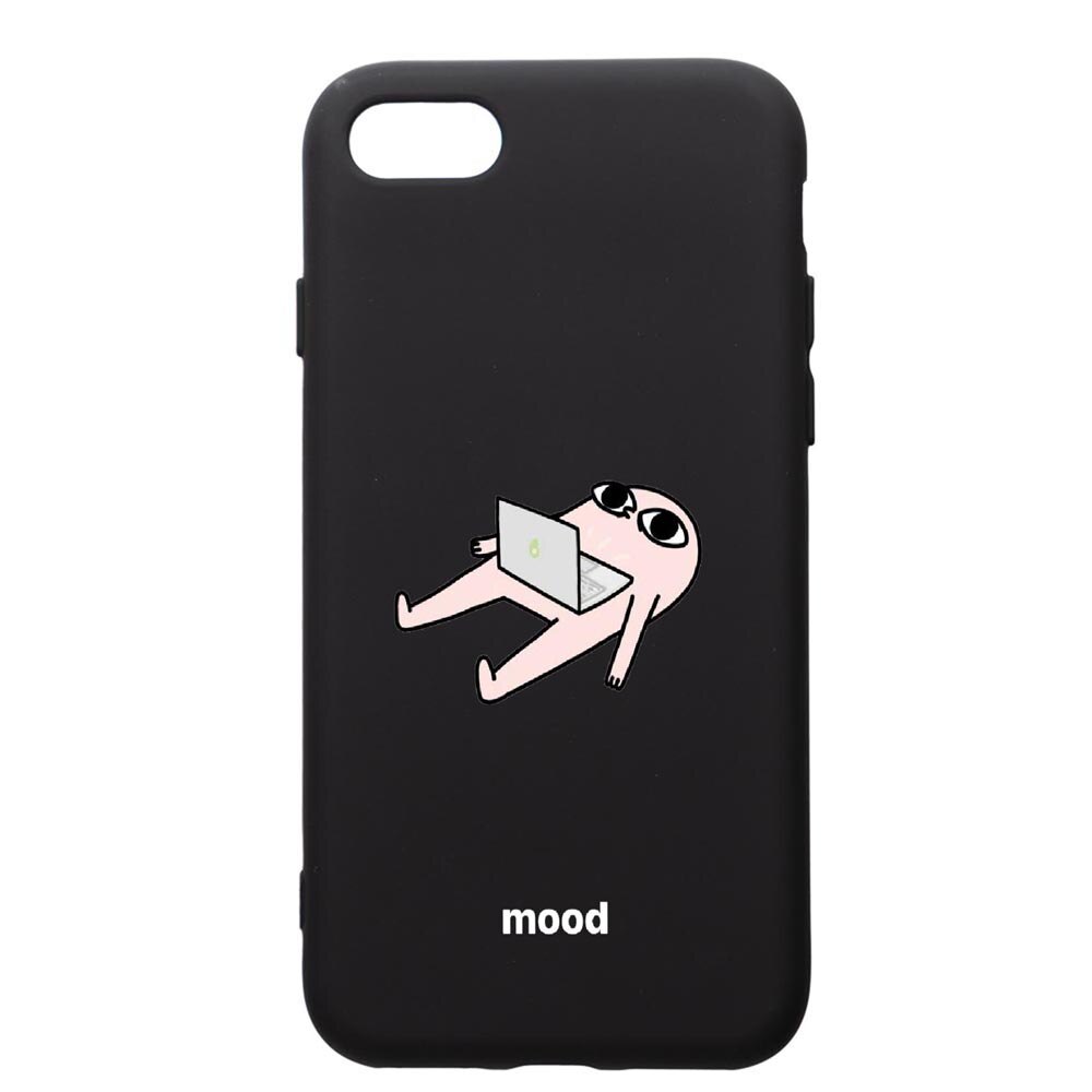 Husa de protectie Apple iPhone SE 2 / iPhone 8 / iPhone 7, Meme, silicon, cu interiorul din material textil, protectie camera, PB659