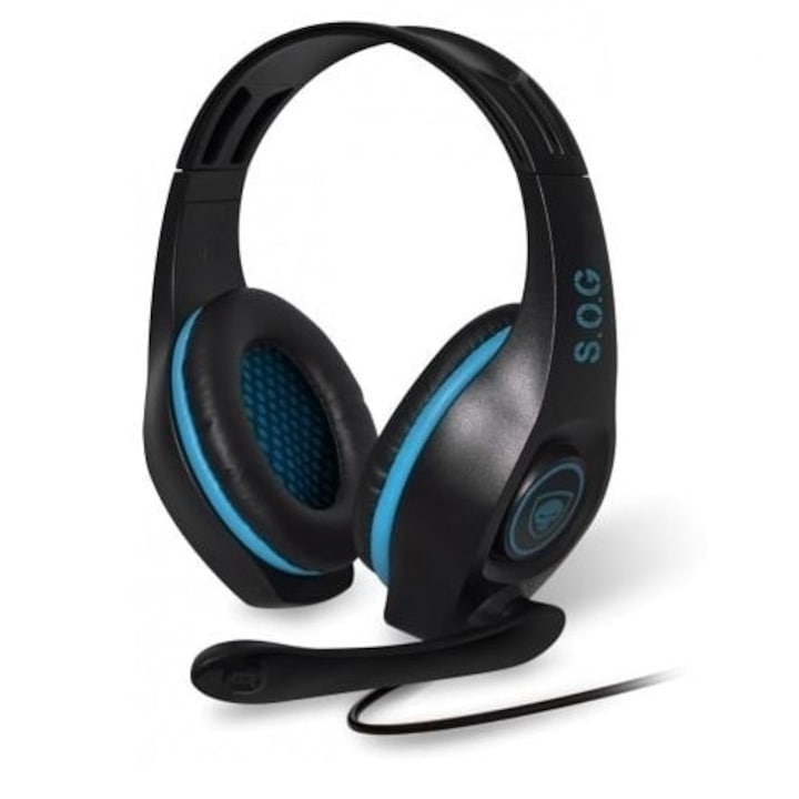Casti Audio Spirit of Gamer Pro-H5 pentru PS4/Xbox/Nintendo MIC-G715BL Microfon si Jack 3.5mm Albastru