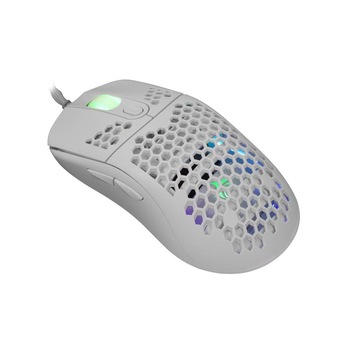 Mouse gaming cu fir, White Shark, Galahad GM-5007W, 6400 DPI, RGB, Alb Mouse gaming cu fir, White Shark, Galahad GM-5007W, 6400 DPI, RGB, Alb