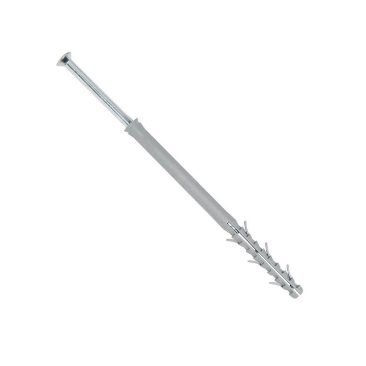 Комплект дълги дюбели с яка и винтове, тип WPX, 10x160 mm, 50 броя