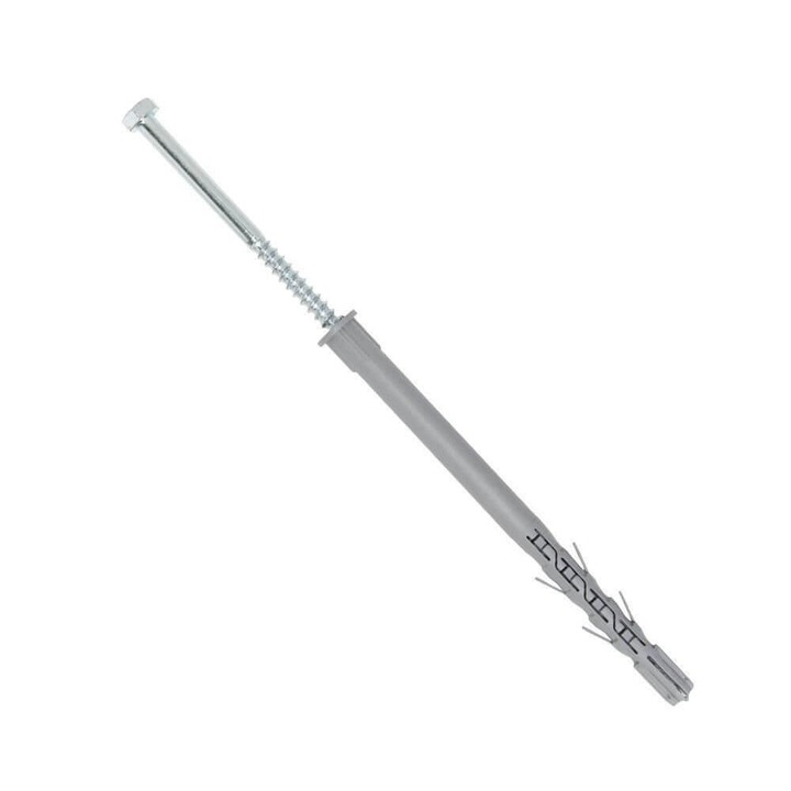 Комплект дълги дюбели и винтове с шестостенна глава, тип WPK, 12x180 mm, 50 бр./компл.