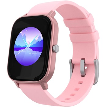 Smartwatch Bluetooth PowerLocus , Full Touch 1.4inch Display, Roz/Auriu Smartwatch Bluetooth PowerLocus , Full Touch 1.4inch Display, Roz/Auriu