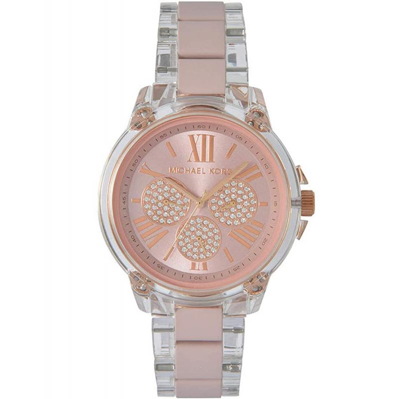 Ceas dama Michael Kors MK6873 Quartz Alb, Roz