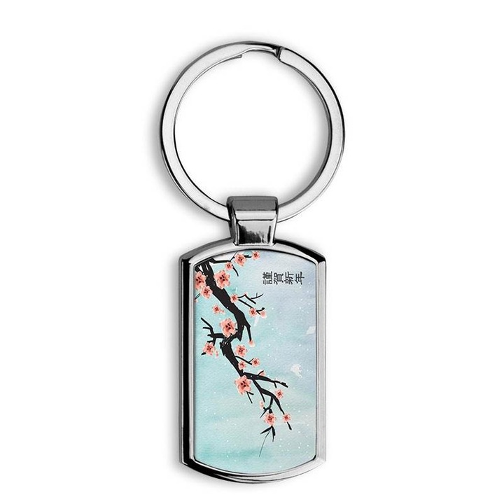 Breloc metalic Japanese art 2411 Mobiltokguru, 4 x 2 cm, Multicolor