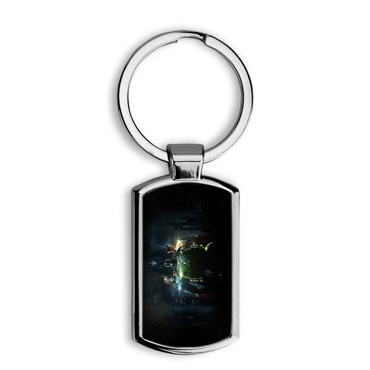 Breloc metalic Superman, 2611, 4 x 2 cm, Multicolor