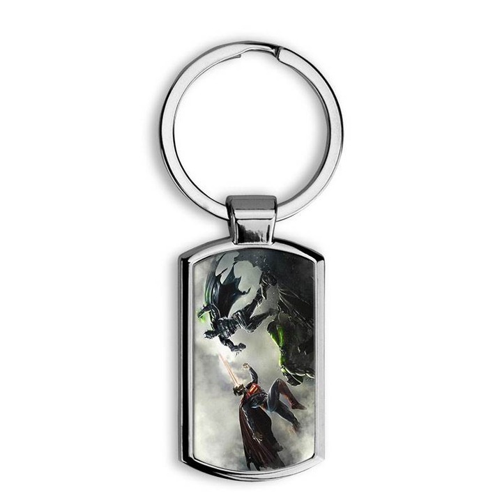 Breloc metalic Superman, 2211, 4 x 2 cm, Multicolor