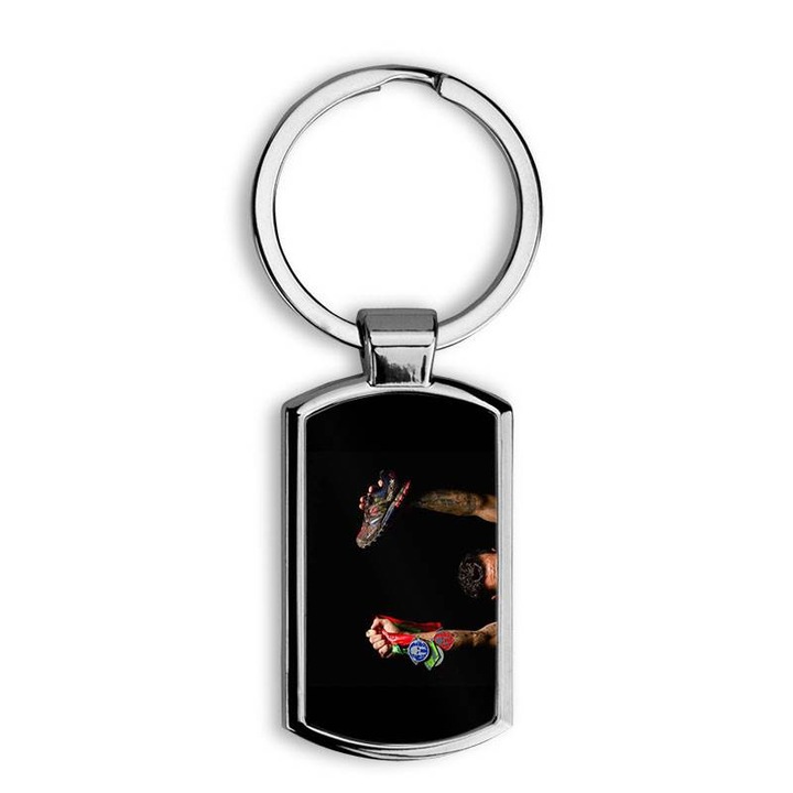 Breloc metalic, model Spartan Race 1011, Mobiltokguru, 8 cm, Multicolor