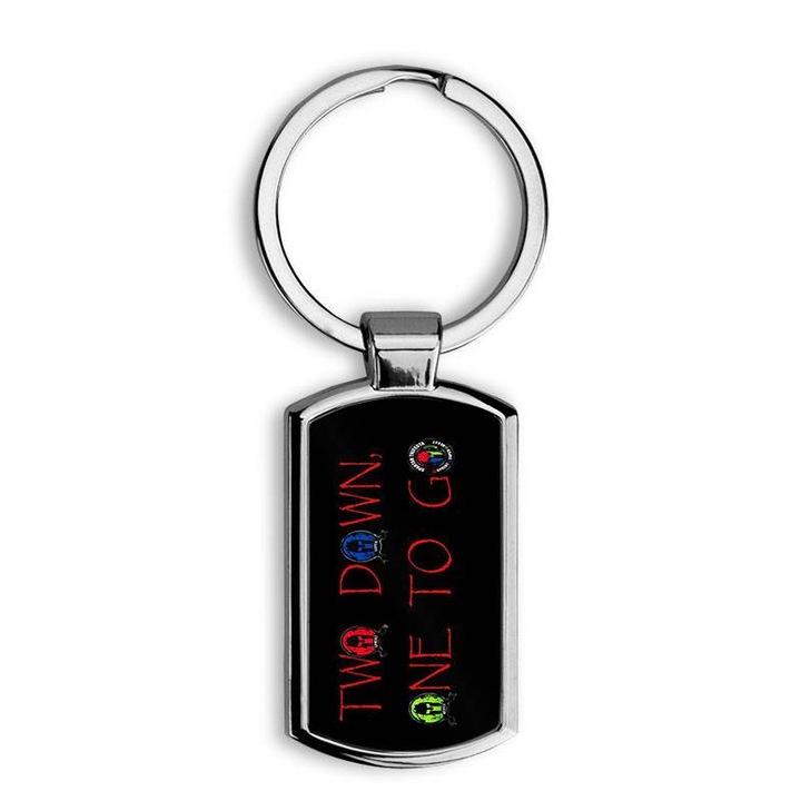 Breloc metalic, model Spartan Race 1311, Mobiltokguru, 8 cm, Multicolor