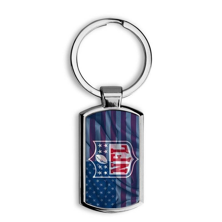 Breloc Mobiltokguru, NFL American Football, Metal, 8 cm, Multicolor