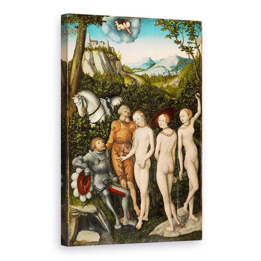 Tablou canvas - Lucas Cranach the Elder - Judecata de la Paris, 40 x 60 cm