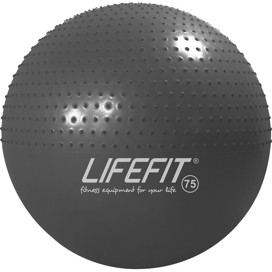 Minge fitness/yoga/pilates LifeFit, 75 cm, negru