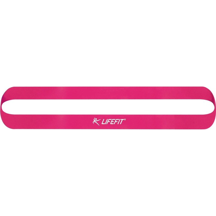 Banda elastica, LifeFit, 0.85mm, hard, roz