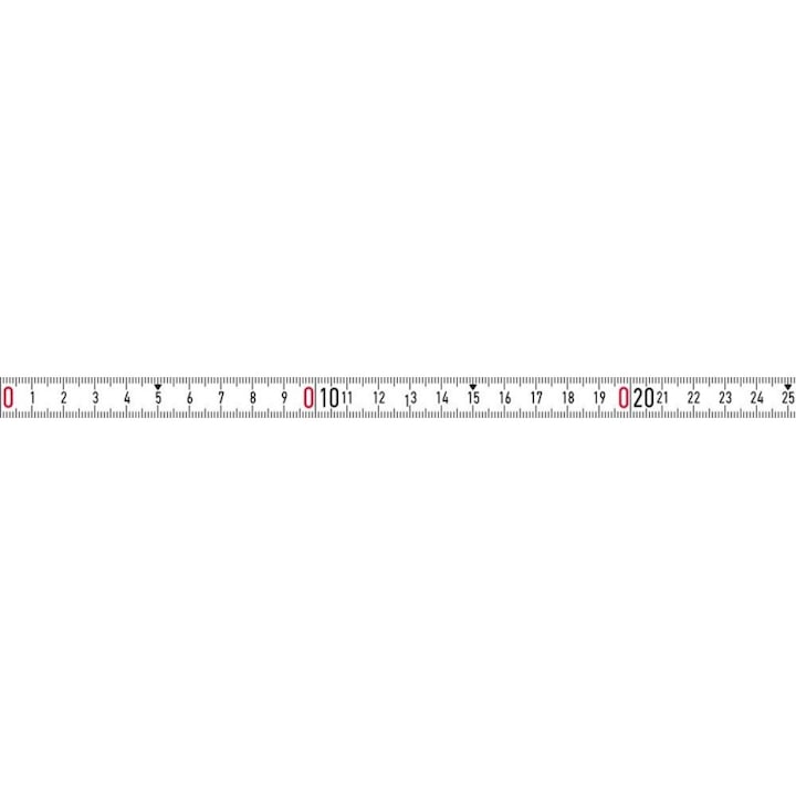 Бяла лента, самозалепваща се 2м, ширина на лентата 13 мм, мащабиране отляво надясно