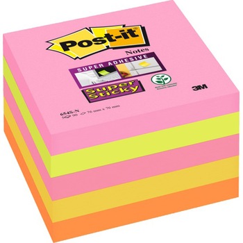 Notite adezive Super Sticky 3M Post-it, 76x76 mm, 90 file, 5 culori asortate Notite adezive Super Sticky 3M Post-it, 76x76 mm, 90 file, 5 culori asortate