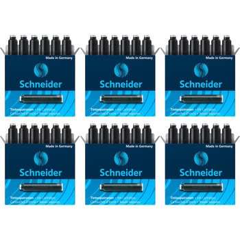 Pachet 6 cutii Patroane stilou Schneider, 6/cutie, negru Pachet 6 cutii Patroane stilou Schneider, 6/cutie, negru