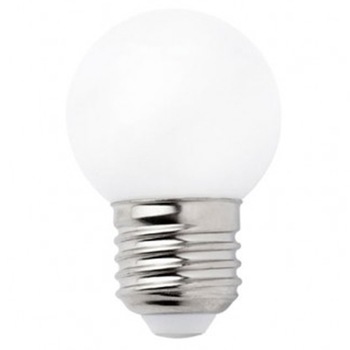 Bec LED alb mat din plastic E27 1W Bec LED alb mat din plastic E27 1W