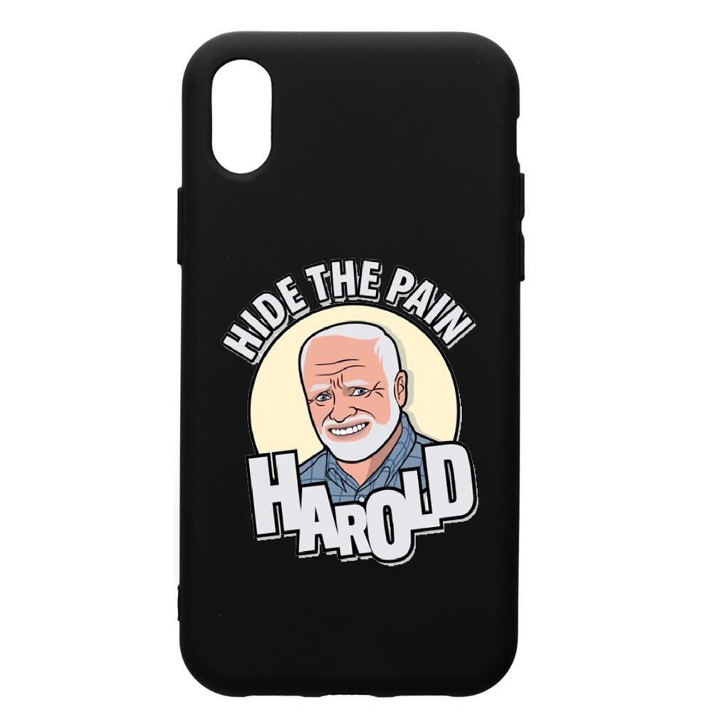 Husa de protectie Apple iPhone XR, Meme - Harold, silicon, cu interiorul din material textil, protectie camera, PB662