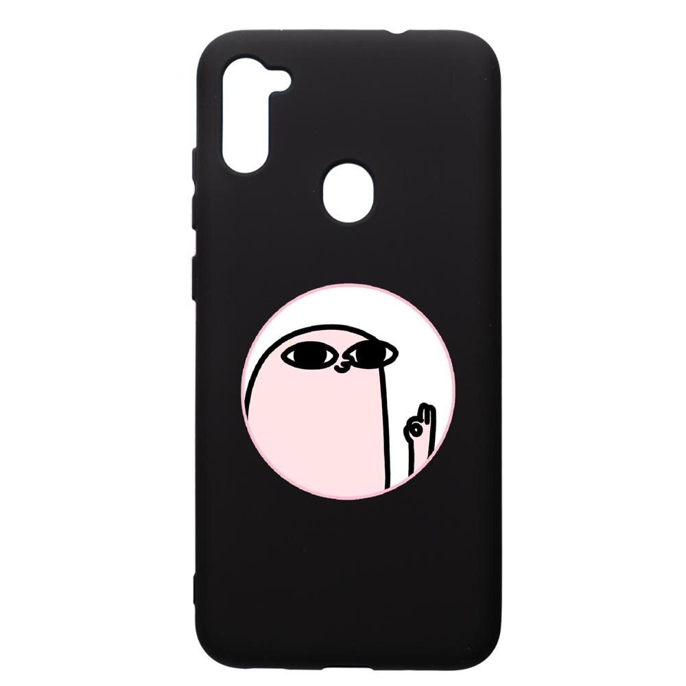 Husa de protectie Samsung Galaxy A11, Meme, silicon, cu interiorul din material textil, protectie camera, PB658