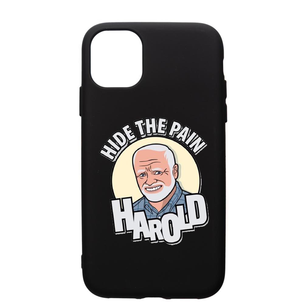 Husa de protectie Apple iPhone 11 Pro Max, Meme - Harold, silicon, cu interiorul din material textil, protectie camera, PB662