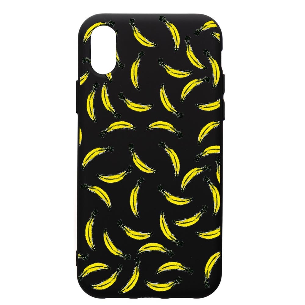 Husa de protectie Xiaomi Redmi 7A, Bananas, silicon, cu interiorul din material textil, protectie camera, PB664