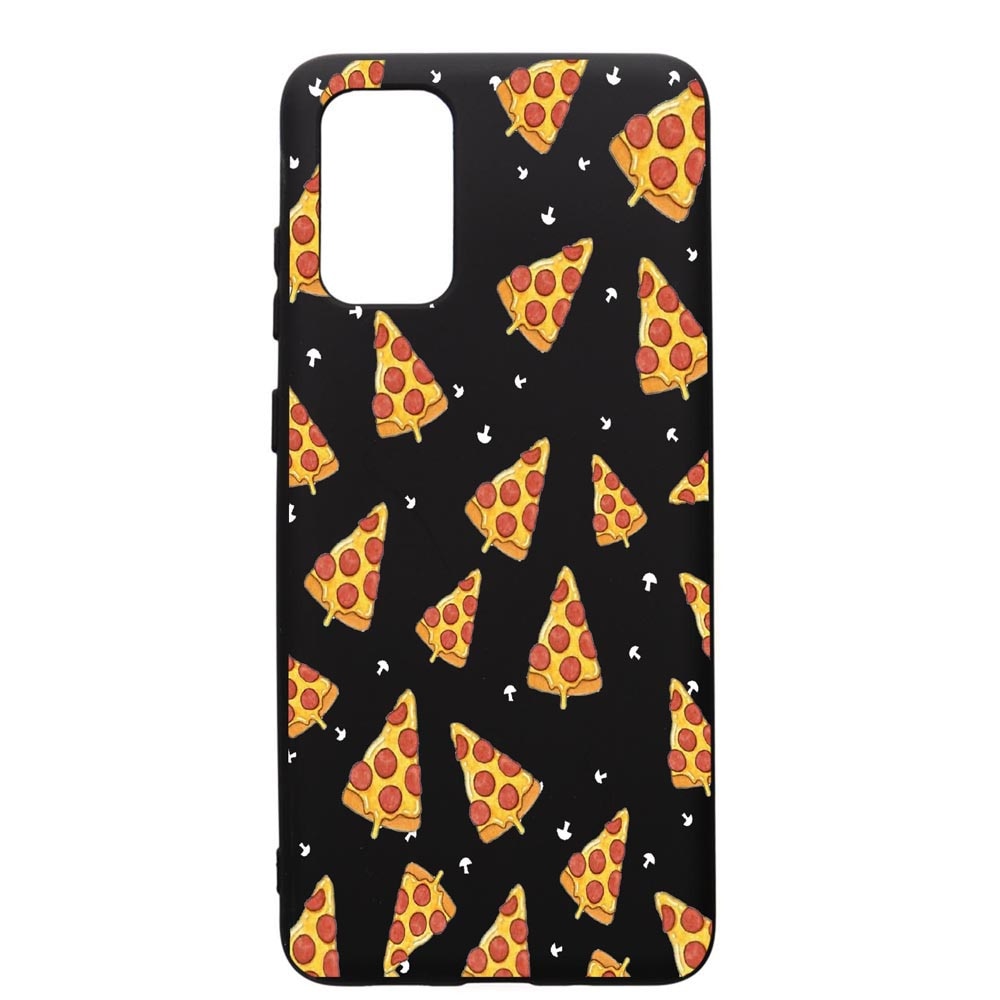 Husa de protectie Samsung Galaxy A71, Pizza, silicon, cu interiorul din material textil, protectie camera, PB665