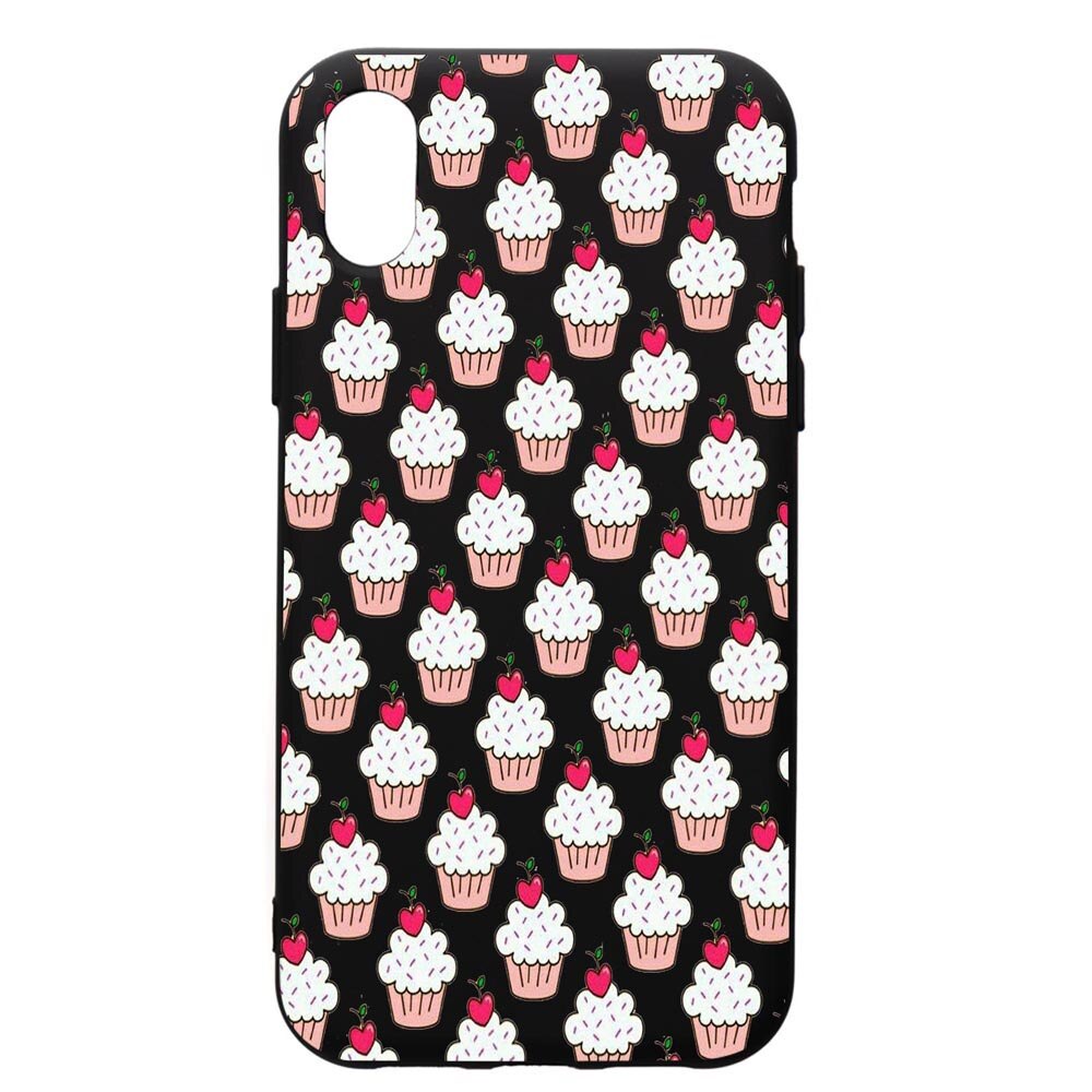 Husa de protectie Huawei Y6 2019, Muffins, silicon, cu interiorul din material textil, protectie camera, PB668