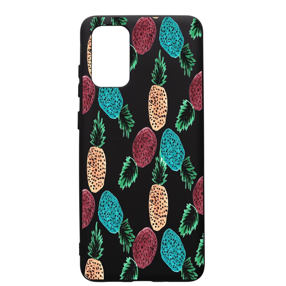Husa de protectie Samsung Galaxy A71, Ananas, silicon, cu interiorul din material textil, protectie camera, PB669