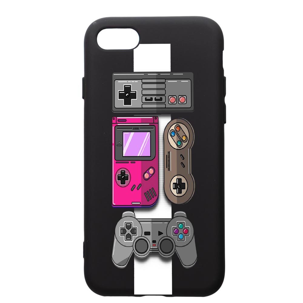 Husa de protectie Apple iPhone SE 2 / iPhone 8 / iPhone 7, Gamer - Xbox - Nintendo, silicon, cu interiorul din material textil, protectie camera, PB670