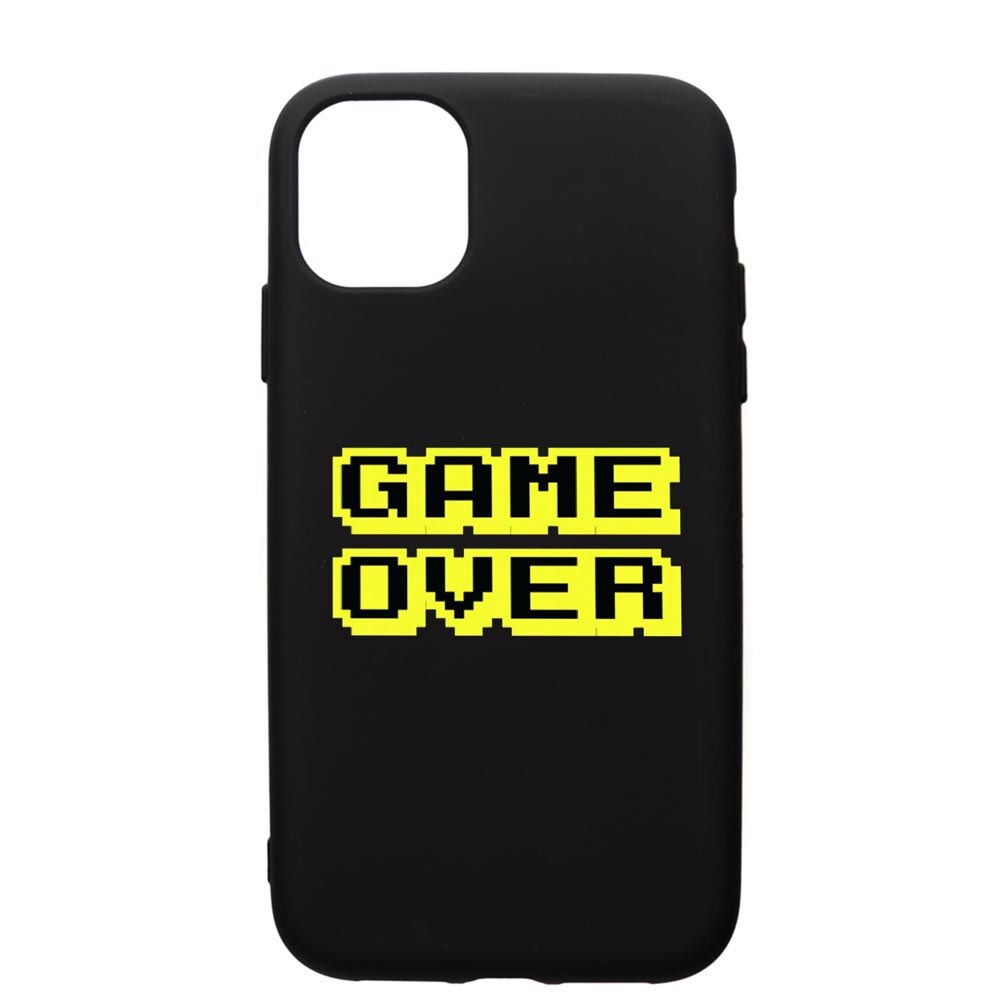 Husa de protectie Apple iPhone 12 Pro, Game Over, silicon, cu interiorul din material textil, protectie camera, PB671