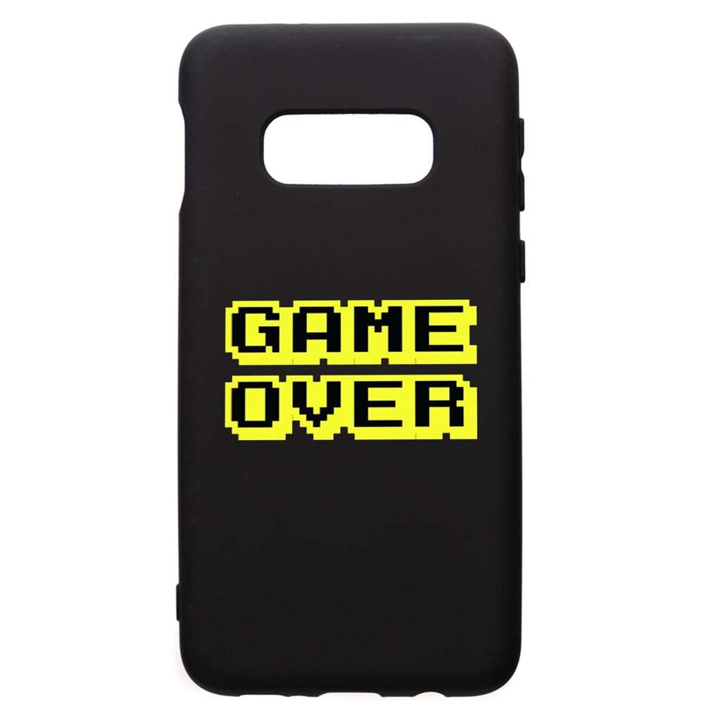 Husa de protectie Samsung Galaxy S10E, Game Over, silicon, cu interiorul din material textil, protectie camera, PB671