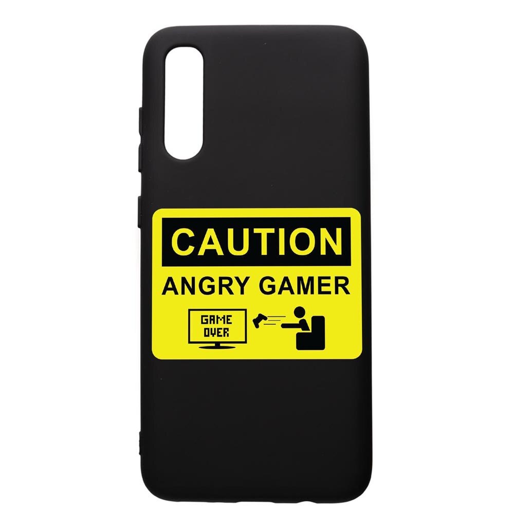 Husa de protectie Samsung Galaxy A70, Gamer - Angry Gamer, silicon, cu interiorul din material textil, protectie camera, PB673