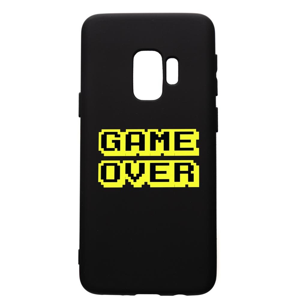 Husa de protectie Samsung Galaxy S9, Game Over, silicon, cu interiorul din material textil, protectie camera, PB671