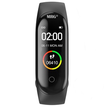 Bratara fitness MRG P-M4, Inteligenta, Bluetooth, Negru Bratara fitness MRG P-M4, Inteligenta, Bluetooth, Negru