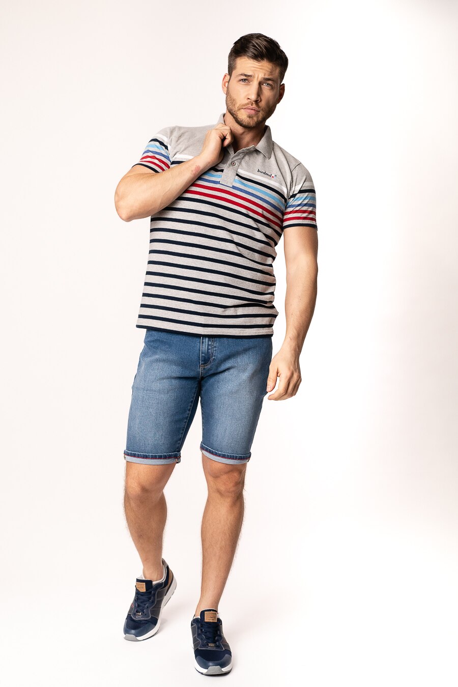 Pantaloni scurti din denim pentru barbati Budmil, Alvino