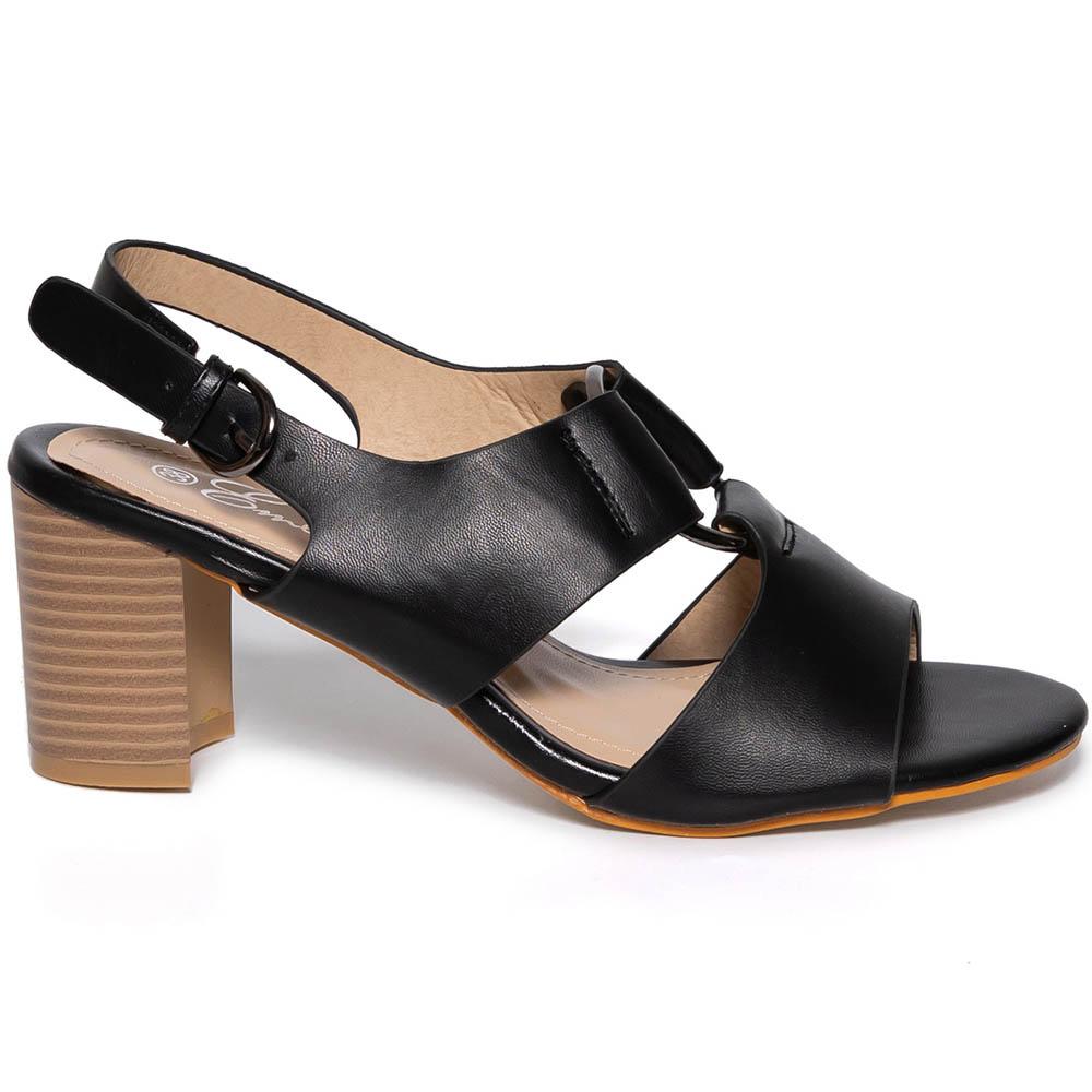 Sandale dama Saskia, Negru, Negru