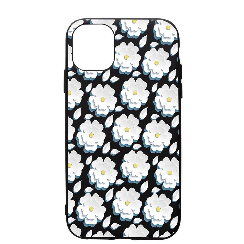 Husa de protectie Apple iPhone 11, Daisy - White flower, silicon, cu interiorul din material textil, protectie camera, PB683