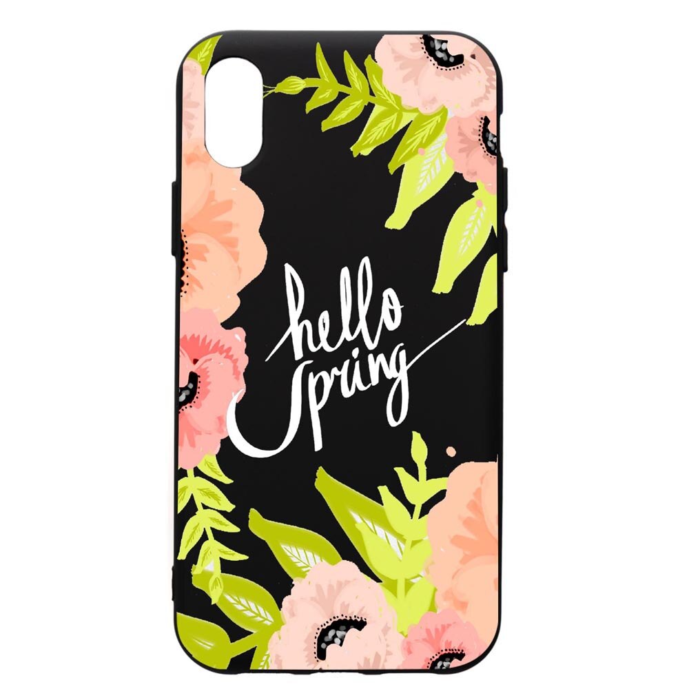 Husa de protectie Apple iPhone XS Max, Hello Spring, silicon, cu interiorul din material textil, protectie camera, PB685