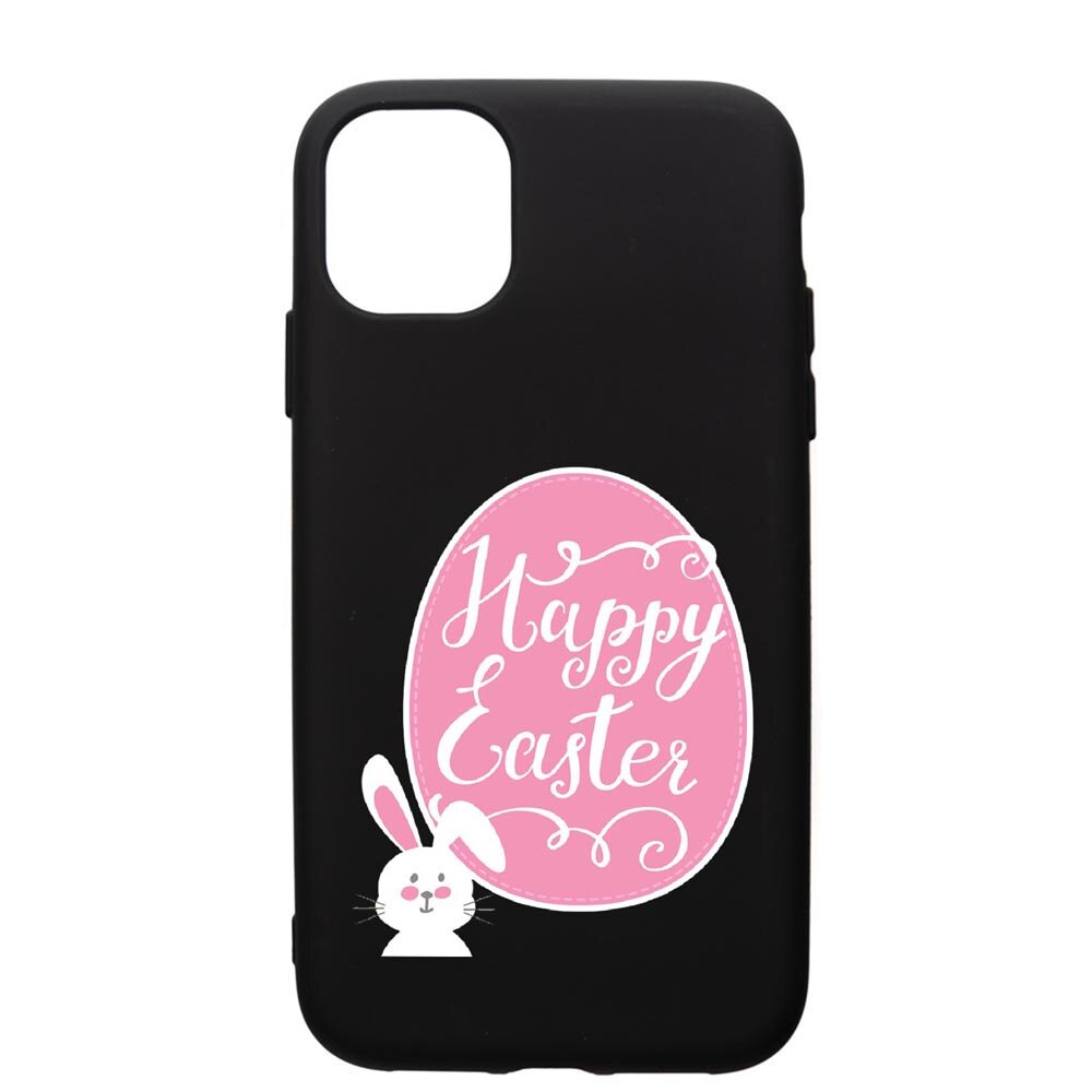 Husa de protectie Apple iPhone 12 Mini, Happy easter, silicon, cu interiorul din material textil, protectie camera, PB689