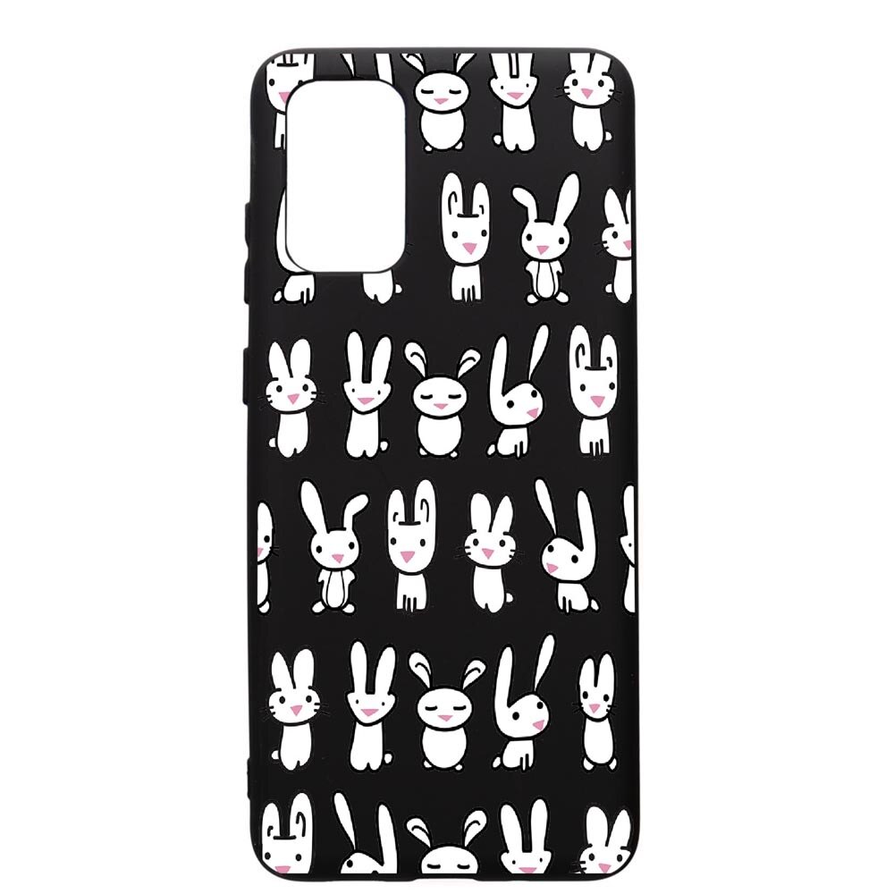Husa de protectie Samsung Galaxy A51, Rabbits, silicon, cu interiorul din material textil, protectie camera, PB691