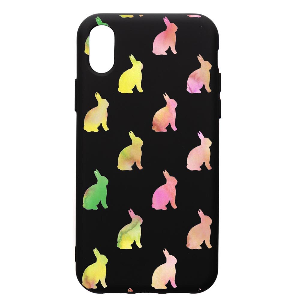 Husa de protectie Apple iPhone XR, Cool Rabbits, silicon, cu interiorul din material textil, protectie camera, PB695