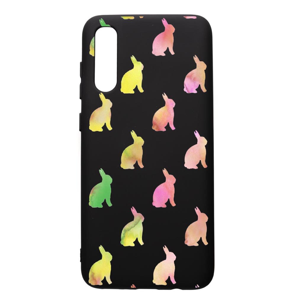 Husa de protectie Samsung Galaxy A50, Cool Rabbits, silicon, cu interiorul din material textil, protectie camera, PB695