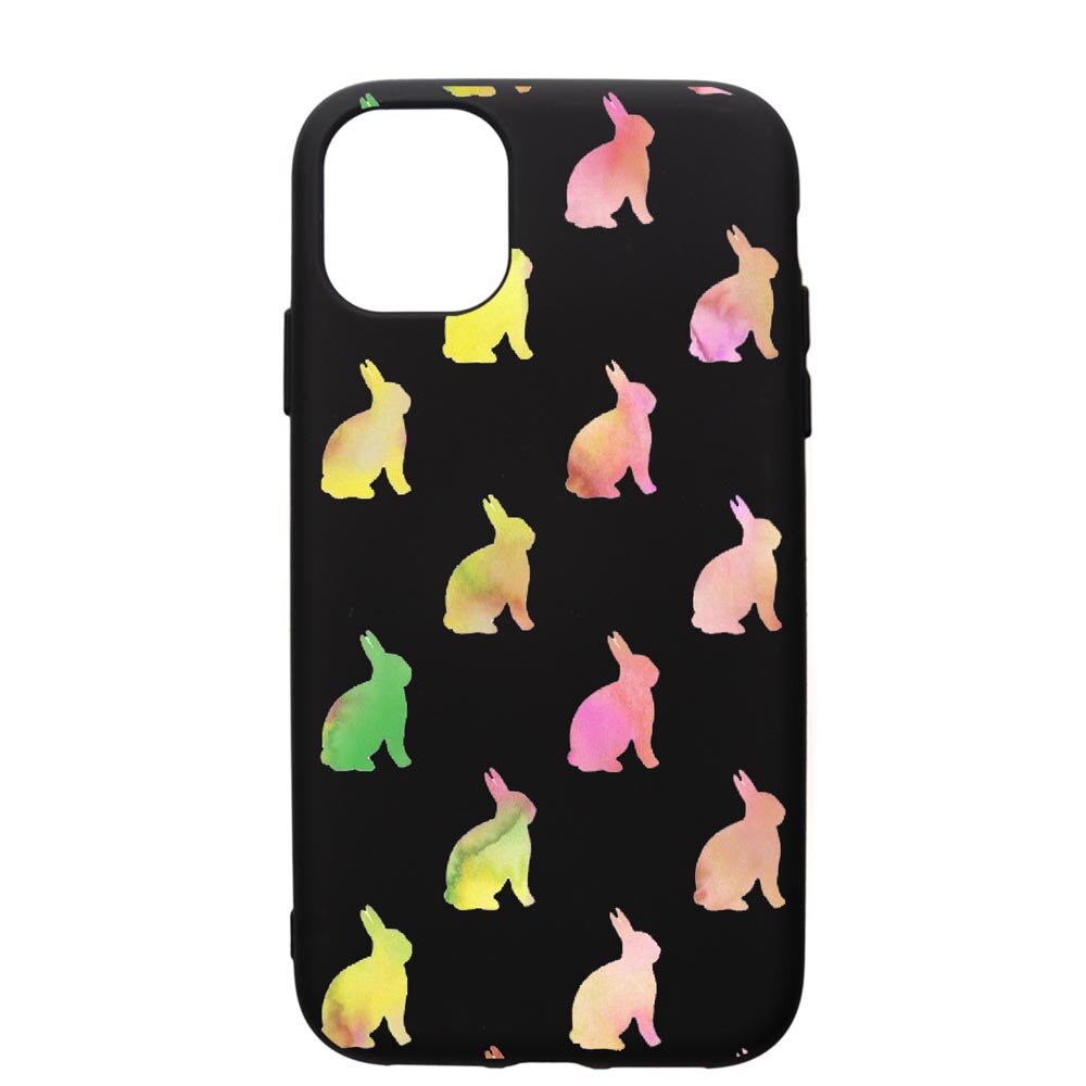 Husa de protectie Apple iPhone 12 Pro Max, Cool Rabbits, silicon, cu interiorul din material textil, protectie camera, PB695