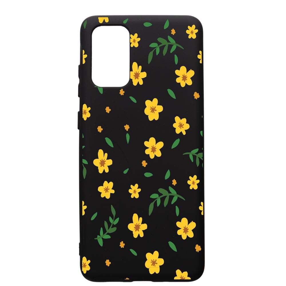 Husa de protectie Samsung Galaxy A41, Littel Yellow Flowers, silicon, cu interiorul din material textil, protectie camera, PB696