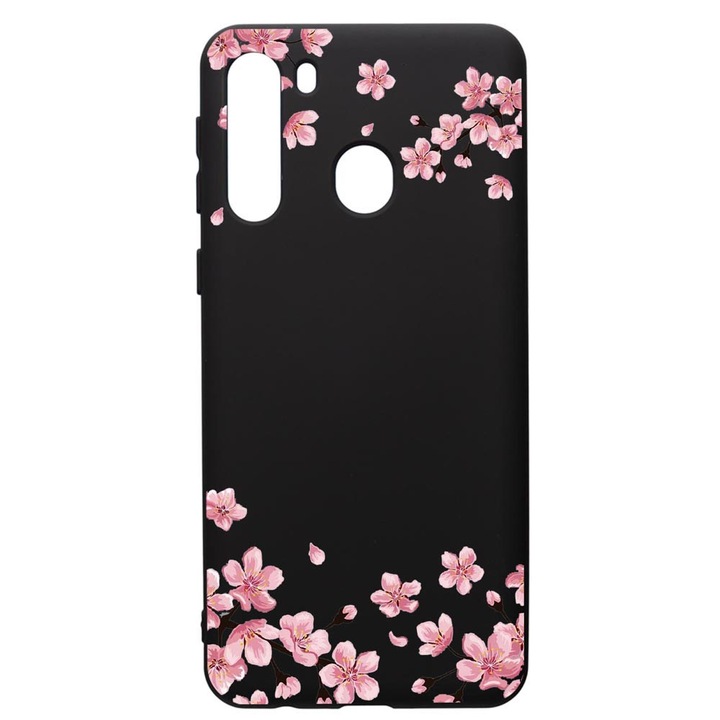 Prémium Szilikon tok, Samsung Galaxy A21S, Flowers - Pastel colors, PB694