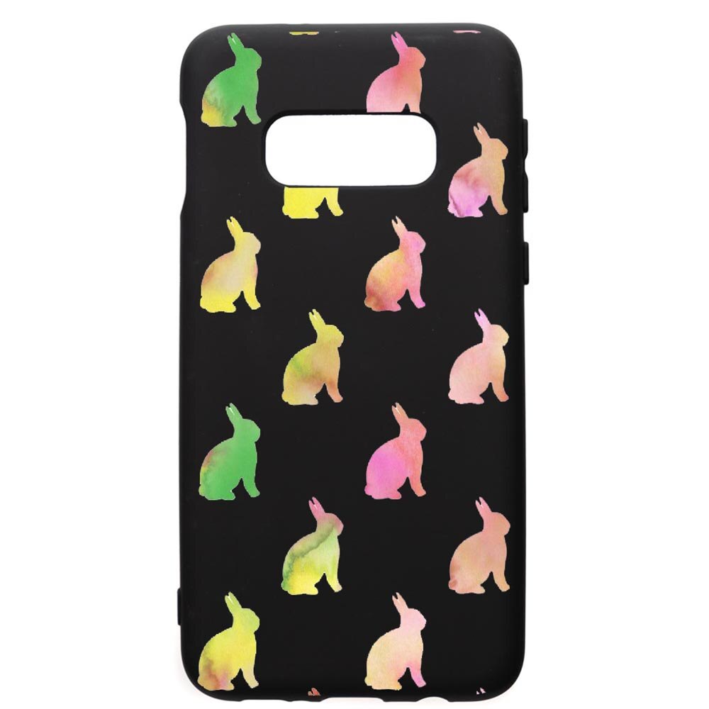 Husa de protectie Samsung Galaxy S10E, Cool Rabbits, silicon, cu interiorul din material textil, protectie camera, PB695