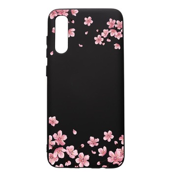 Husa de protectie Samsung Galaxy A30S, Flowers - Pastel colors, silicon, cu interiorul din material textil, protectie camera, PB694 Husa de protectie Samsung Galaxy A30S, Flowers - Pastel colors, silicon, cu interiorul din material textil, protectie camera, PB694