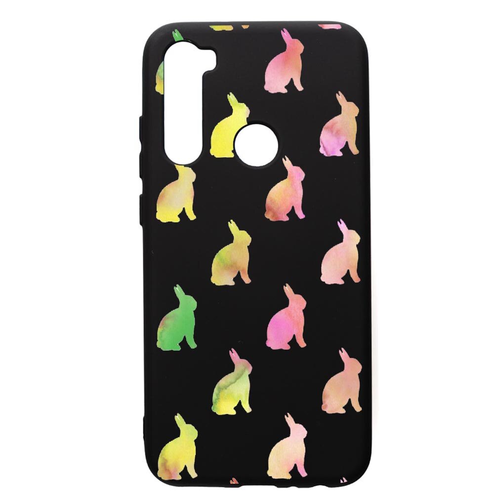 Husa de protectie Xiaomi Redmi Note 8, Cool Rabbits, silicon, cu interiorul din material textil, protectie camera, PB695